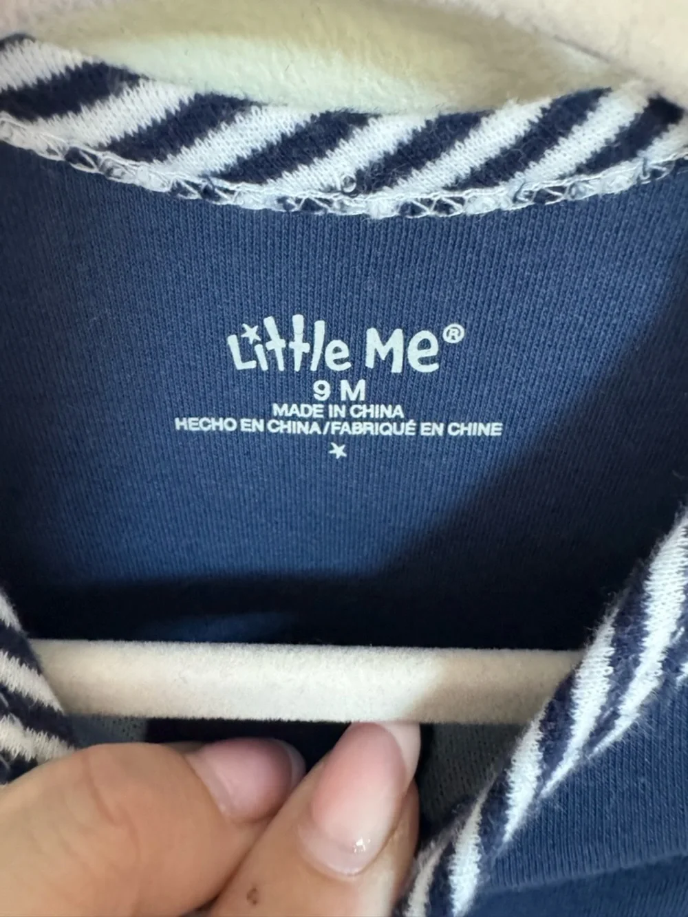 Little Me navy footed